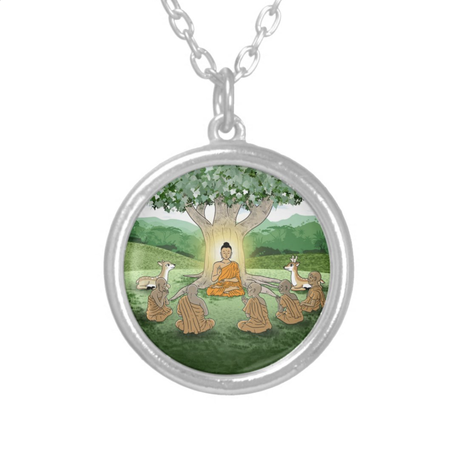 Buddha Sermon necklace