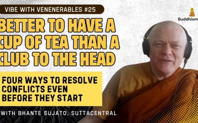 Better to Have a Cup of Tea Than a Club to the Head. Recording of Vibe with Venerables #25 with Bhante Sujato
