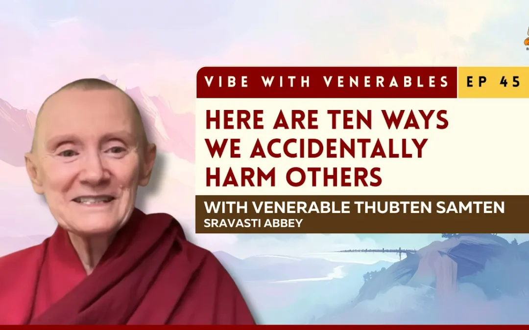 Ten Non-Virtues: How Our Actions, Speech, and Thoughts Create Suffering | Vibe with Venerables Ep 45